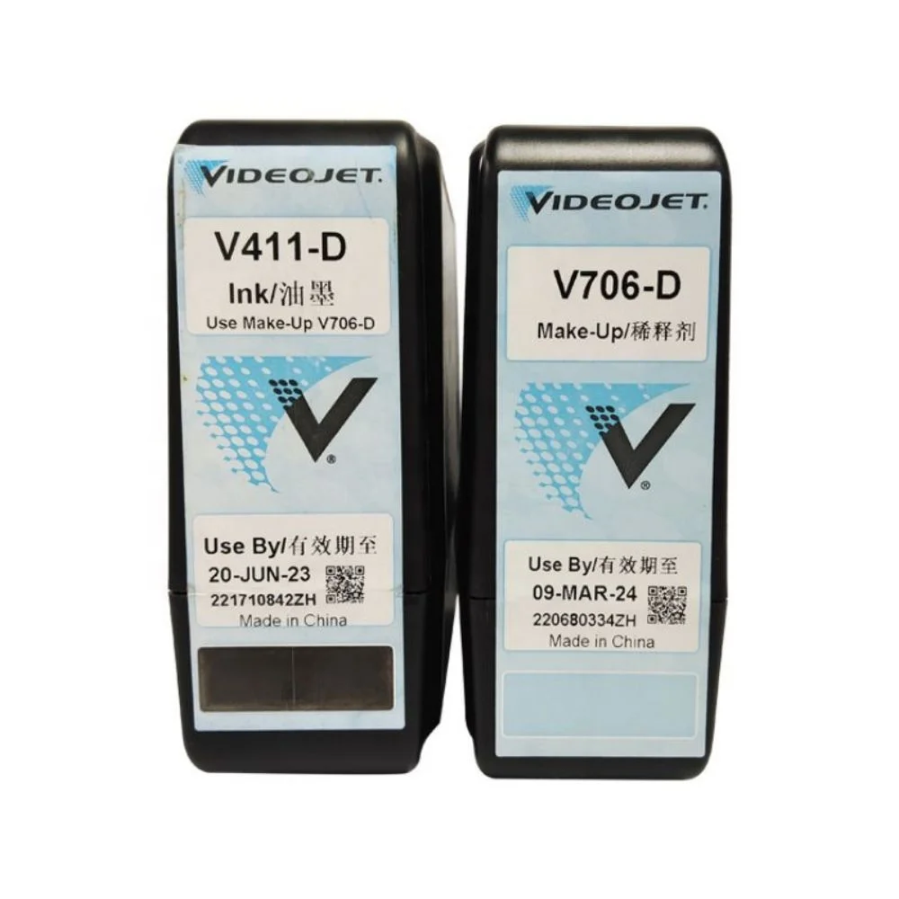 High quality videojet ink V401-D V701-D BLACK ink for 1580 CIJ coding printer