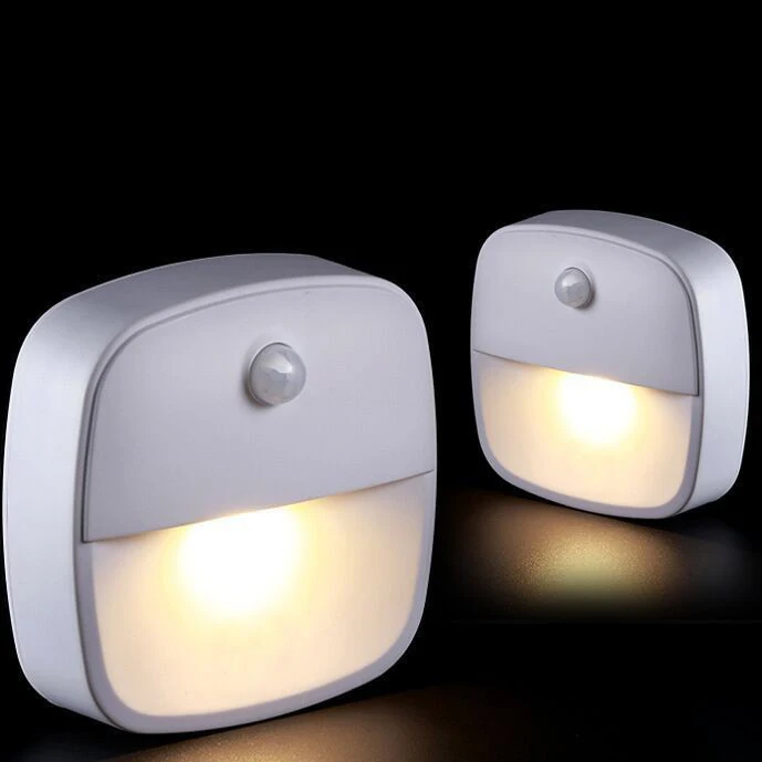 Wall mounted motion sensor LED battery lamp transparent luminescent cabinet lamp