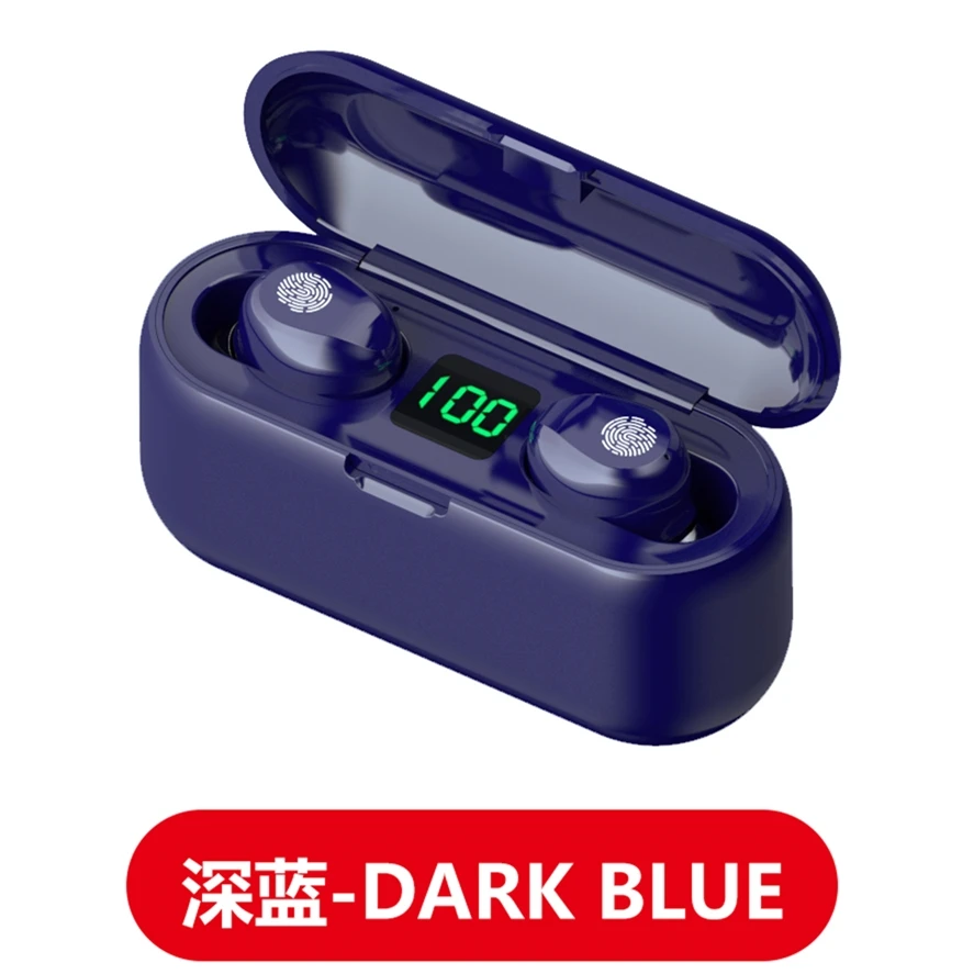 Zooming Factory Price Touch Control BT 5.3 Earbuds HiFi Stereo Headset IPX7 Waterproof TWS Wireless F9 Earphones