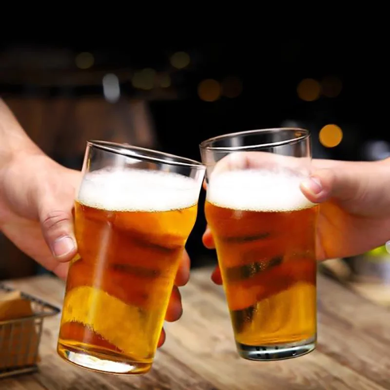High Quality Eco-Friendly Beer Glasses Transparent Thicken Lead-Free Drinking Water Reusable Beer Pint Glasses for Bar