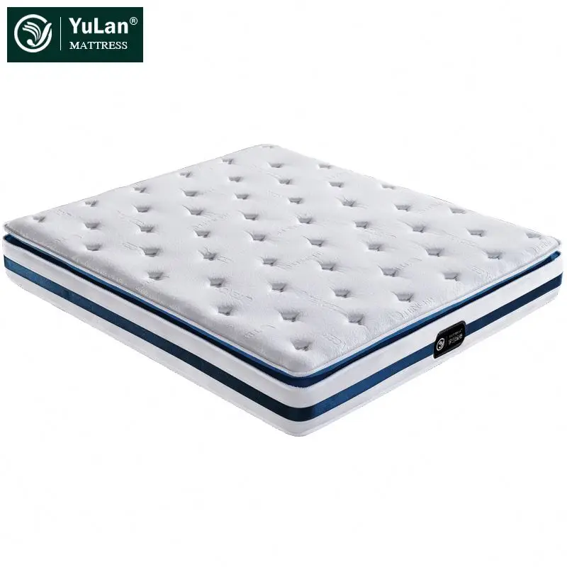 Bedroom Antimicrobial Happy Dream China Manufacture Doubl Pillowtop Knitted Bed Pocket Spring Mattress