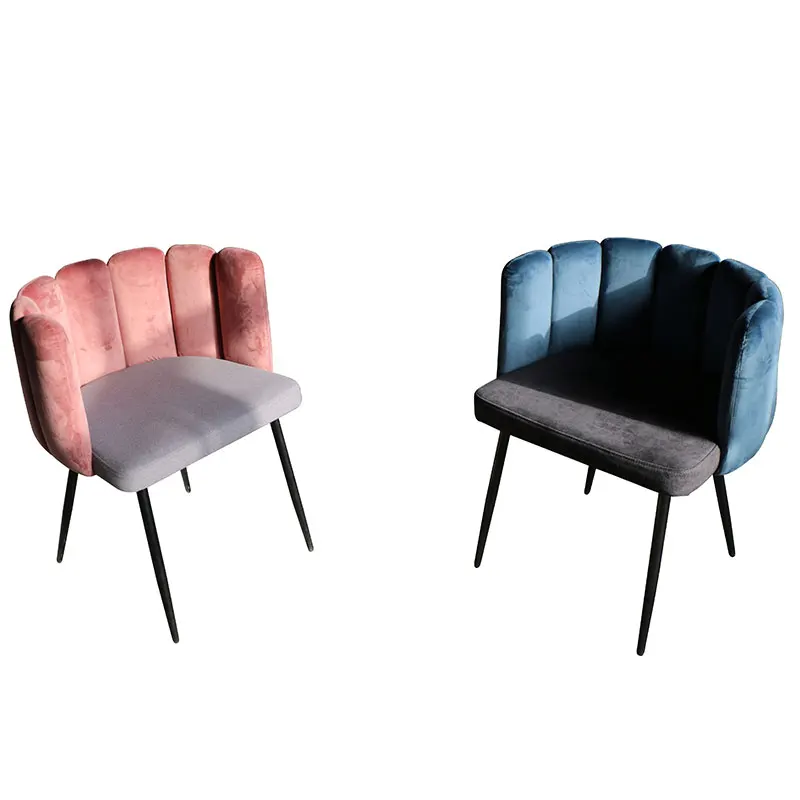 Italian Style Home Furniture Patchwork Fabric Seat Dining Chair Back Upholstered Modern Quantity OEM Wood Wooden Pcs