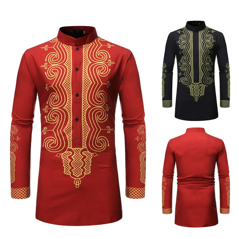 
Factory direct supply 2021 new fashion high quality muslim men shirts 