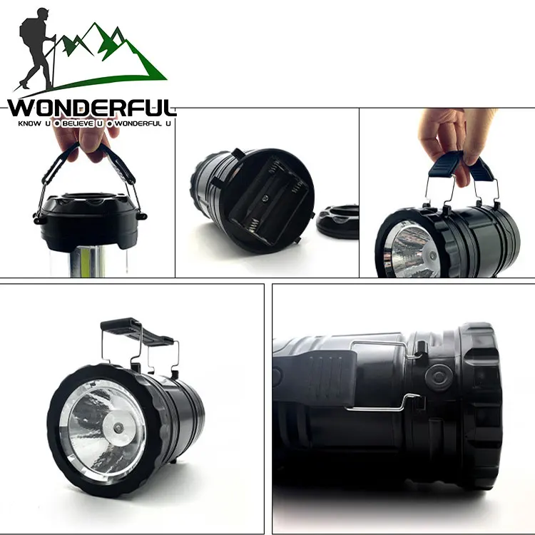 Led Manufacturers Spot Outdoor Adventure Telescopic Portable Camping Lantern Lantern Outdoor Emergency