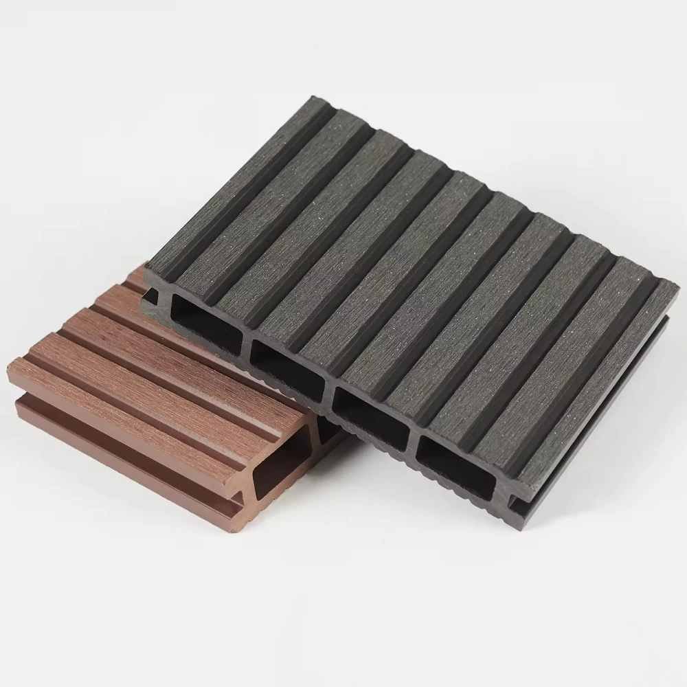 wholesale fluted wpc decking outdoor plastic wood composite decking tiles waterproof floor deck