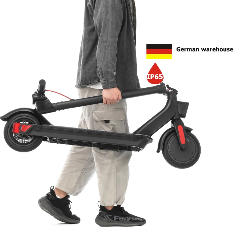 L9 electric scooter europe warehouse Fold up scooter max speed 30KM/H 36V 10.4AH waterproof IP54 scoter electric scooter adults