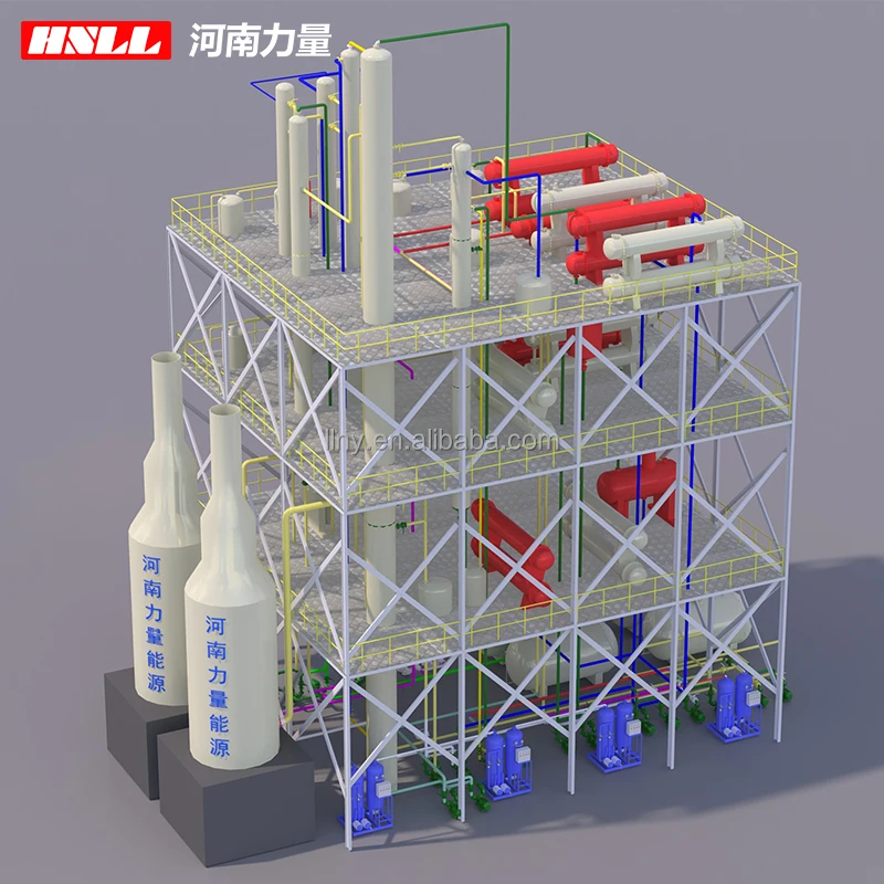 Unit That Turns Waste Lubricating Oil Into diesel to Generate Electricity for the Generator Distillation Equipment
