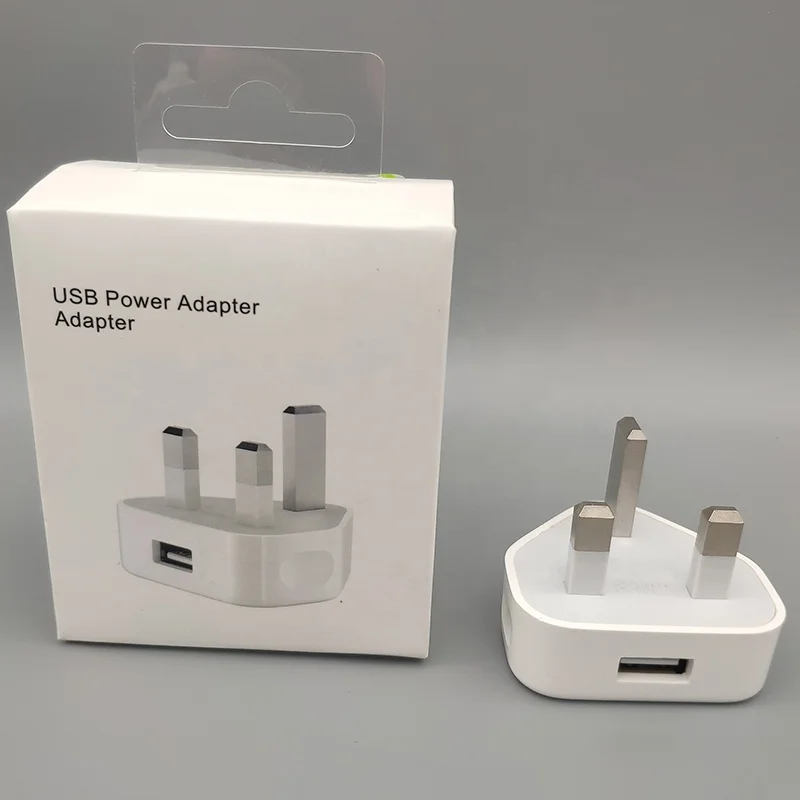 3Pin для мобильных телефонов и планшетов Apple зарядное устройство стандарта Великобритании iPhone 5/6/7/8/x UK настенное