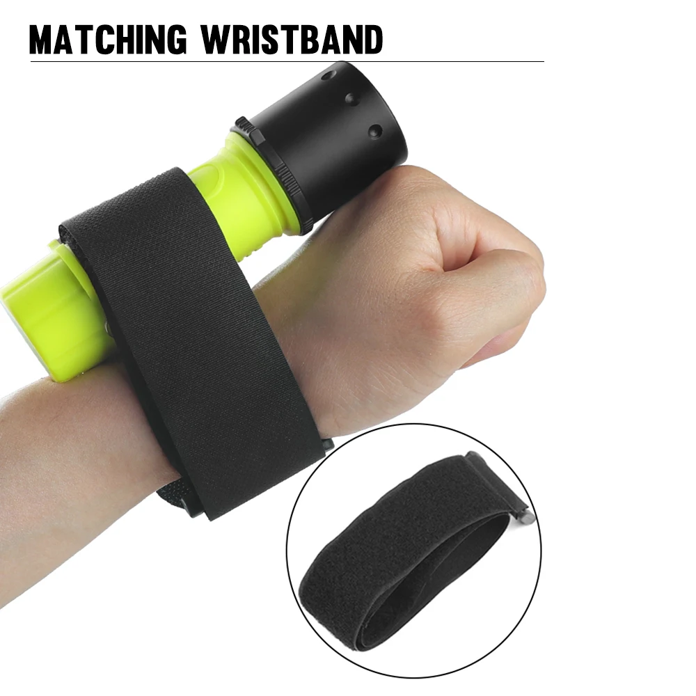 Asafee T6 LED underwater flashlight Type-c rechargeable diving led torch light for night spearfishing