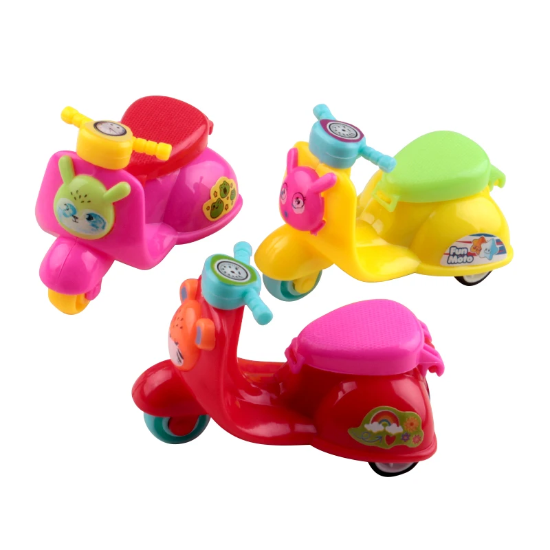 Import From China Manufacturer Very Funny Promotional Gift Cool Mini Plastic Cartoon Pull Back Toy Motorcycle For Sale Cheap