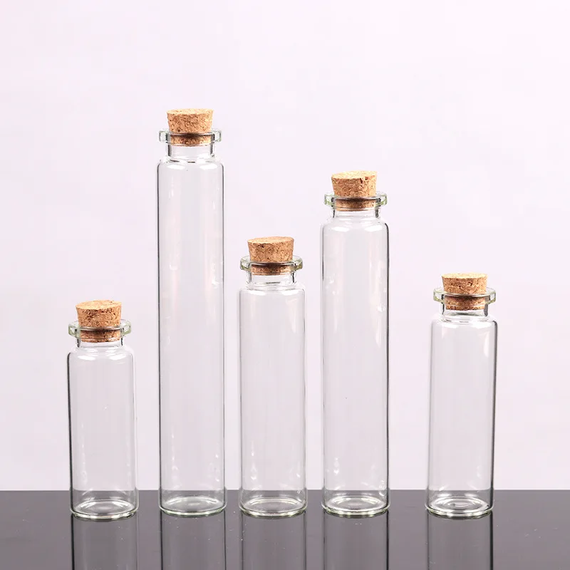 100ml mini Glass Vials large test tube With Cork Stopper 47mm Bottle Diameter