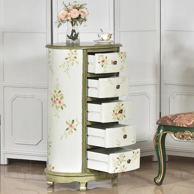 China Factory Wholesale Traditional Wood Home Office Chest of Drawers for Bedroom & Living Room Storage Home Decor Furniture