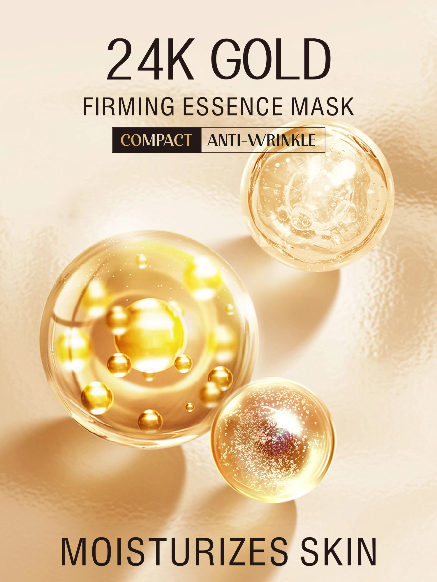 Wholesale Factory Natural Hydrating Facial Mask Sheet Beauty Skin Hydro Gel Whitening 24k Gold Collagen Face Mask