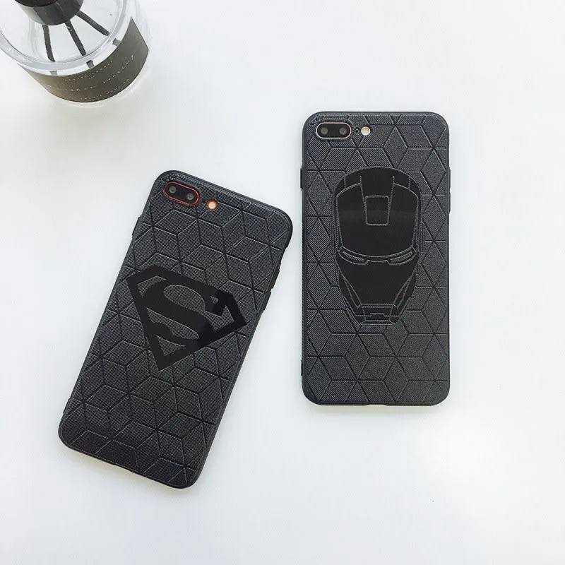 Various models of cool Marvel silicone mobile phone case, anti-fall