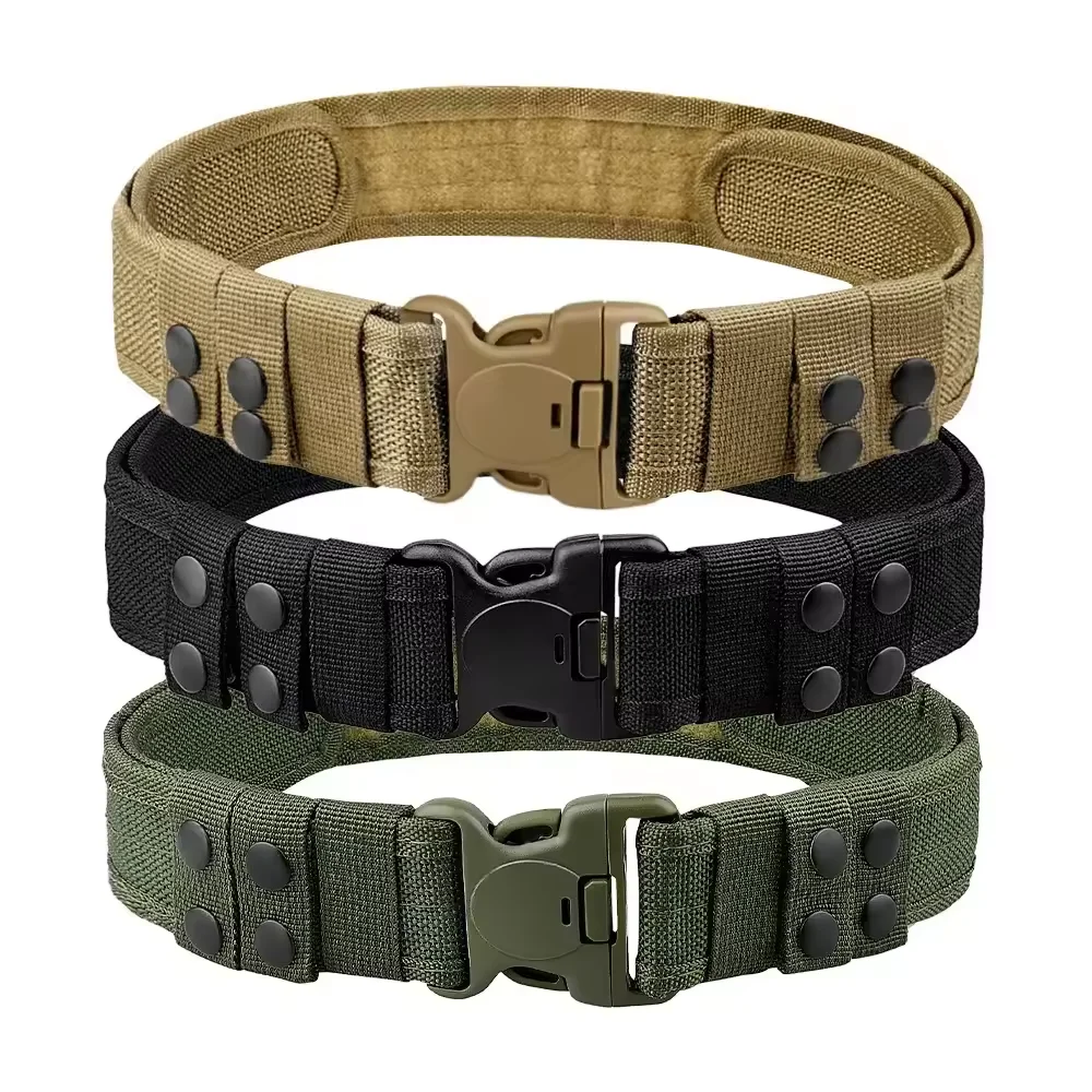 Quick Release Duty Belt with 4 Belt Keeper Molle Utility Security Tactical Patrol Belt
