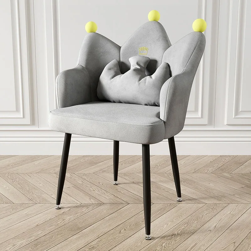 Home Use Modern Velvet Colorful Metal Steel Upholstered Furniture Soft Living Room Bedroom Dining Chair