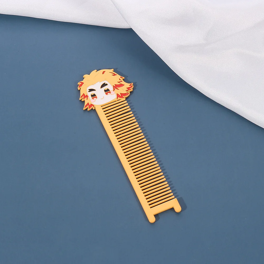 (Wholesale)Anime Demon Slayer Metal stainless steel hair comb For makeup