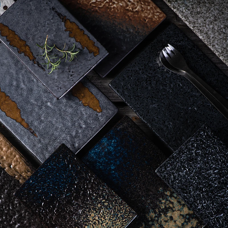 The themed restaurant ceramic tableware&porcelain sushi/sashimi/cheese plate for BBQ and Buffet