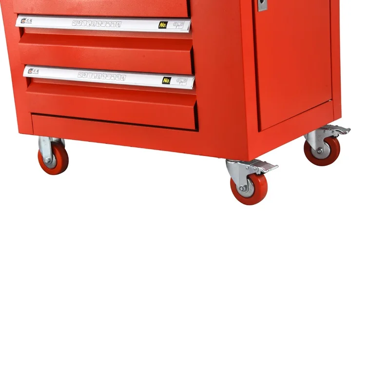 Rolling Tool Cabinet Storage Chest Box Garage Toolbox Organizer Drawer with side cabinet and back panel