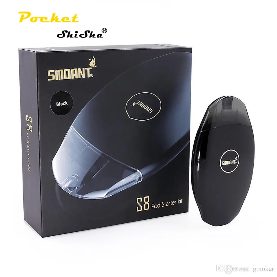  Набор для вейпа атомайзер 2 мл 370 мАч встроенный мод 18650 Ом катушка с сердечником светодиодная без аккумулятора стартовый комплект электронной сигареты Smoant S8 Pod