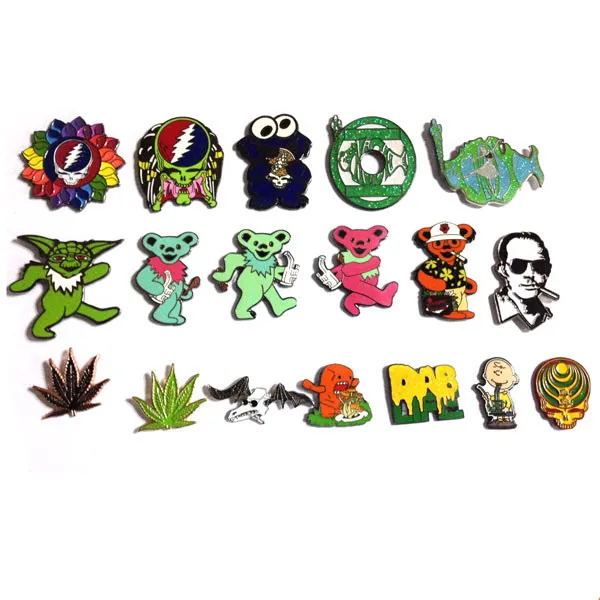 100% Заводской магазин, булавка для шляпы Dab/булавка для отворота Grateful Dead/булавка для танцевального медведя более 200 стилей, изготовленные формы MOQ 100 каждого стиля