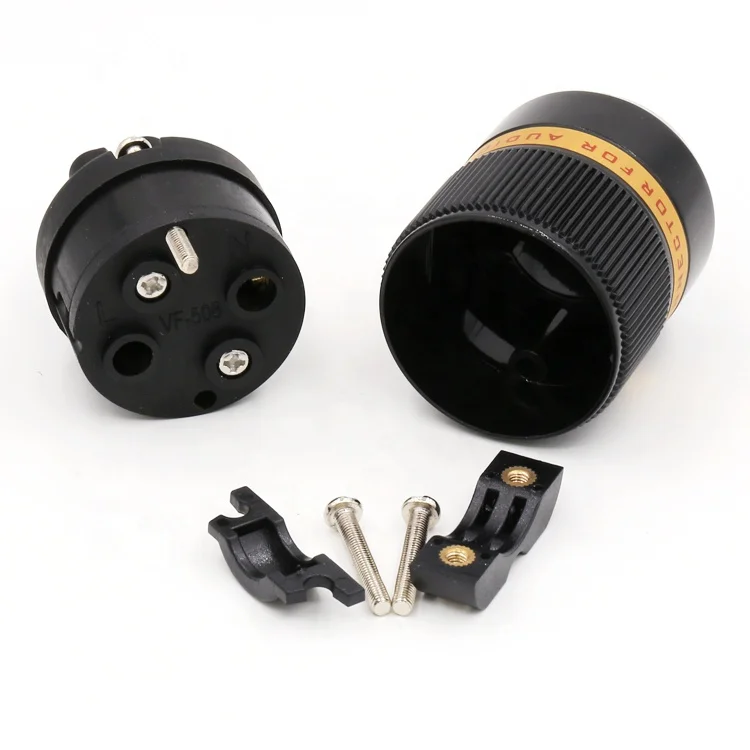 Viborg VF508 Pure Copper AC Power Cord Figure 8 IEC C7 Plug for audio power cable