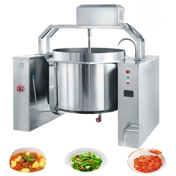 XYJBG-H500 Lowest price high quality gas sauce mixing kettle vessel jam boiling boiler with stirrer mixer cooker