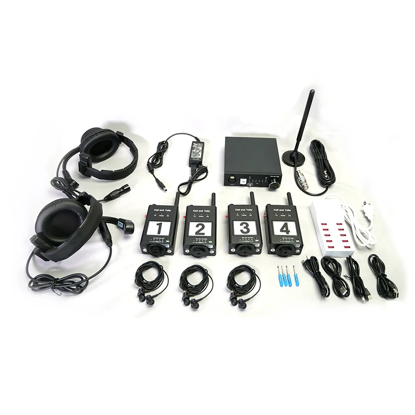 Good Quality Professional 2000m Accurate Duplex 4 Way Wireless Intercom Telephone for Camera Company and Director