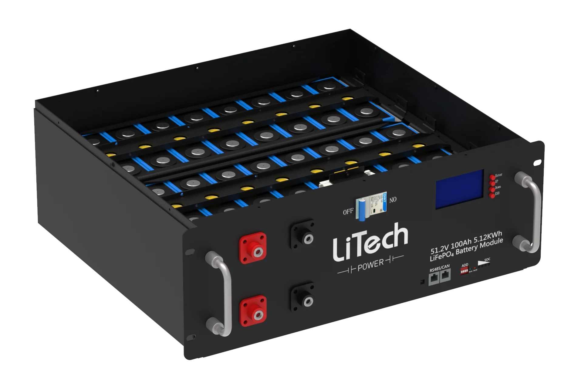 Серверная стойка LiTech lifepo4 батарея 48 В 100 Ач индивидуальная 50 150 200 ач 300