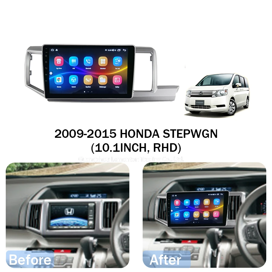 Для 2009-2015 Honda Stepwgn RHD радио Android 11 0 HD сенсорный экран 10 1 дюйма с AUX GPS навигационная система Carplay