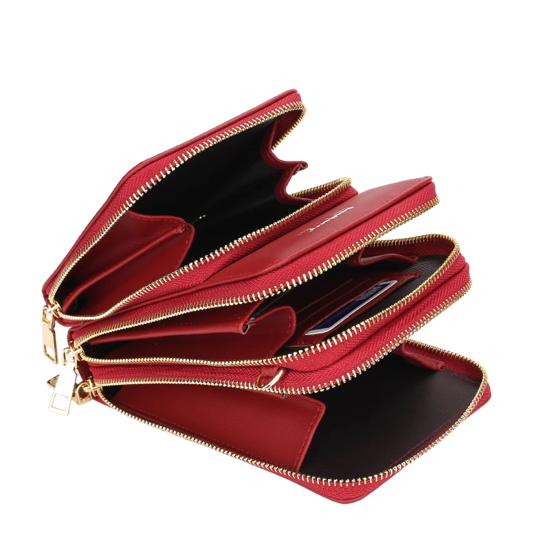 Fashionable Ladies Girl Purses Wallets For Party And Holiday Women Phone Bag Solid Crossbody Bag