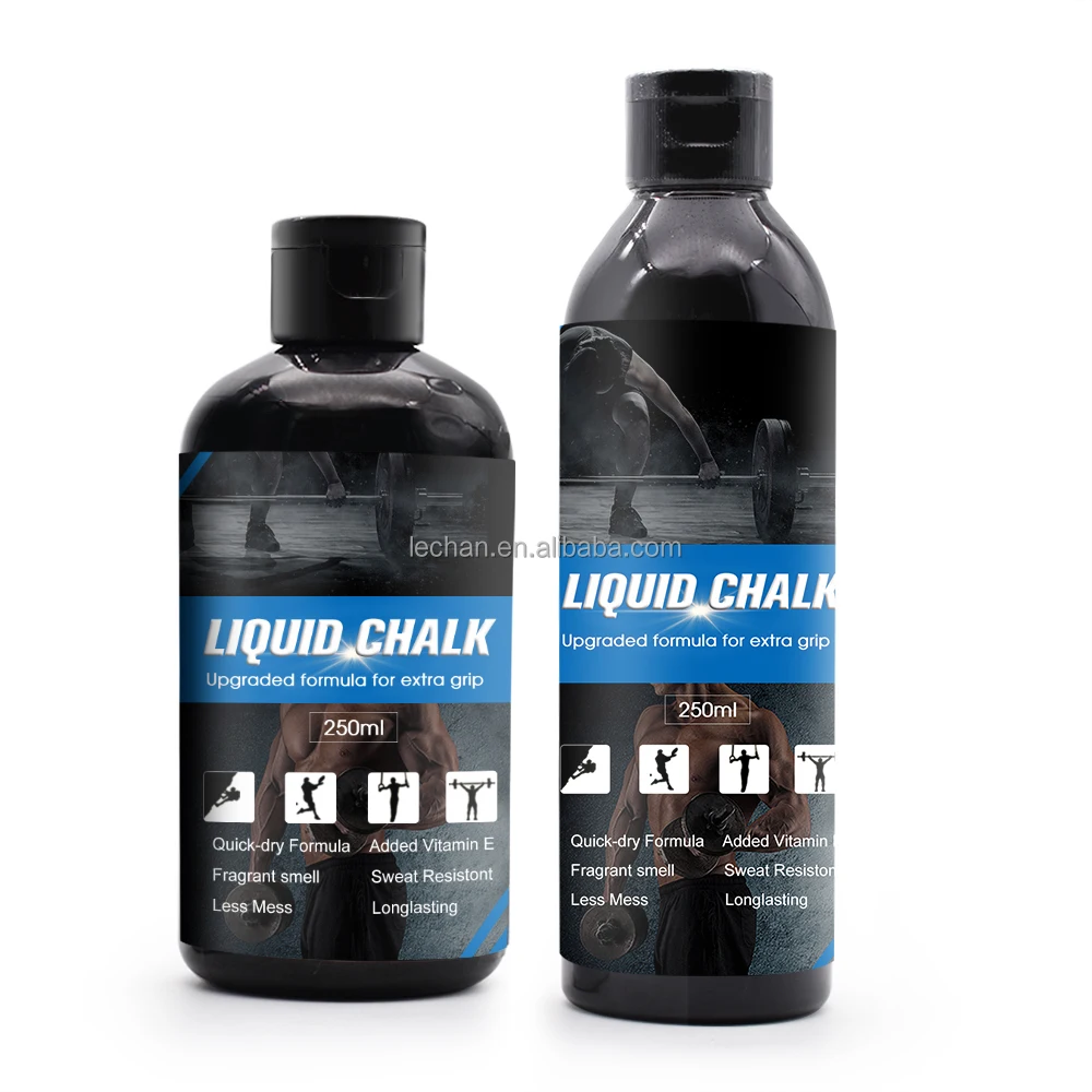 Private Labels Gym Liquid Chalk 50ml 100ml 200ml 250ml Carbon and Magnesium Carbonate for Training and Bodybuilding