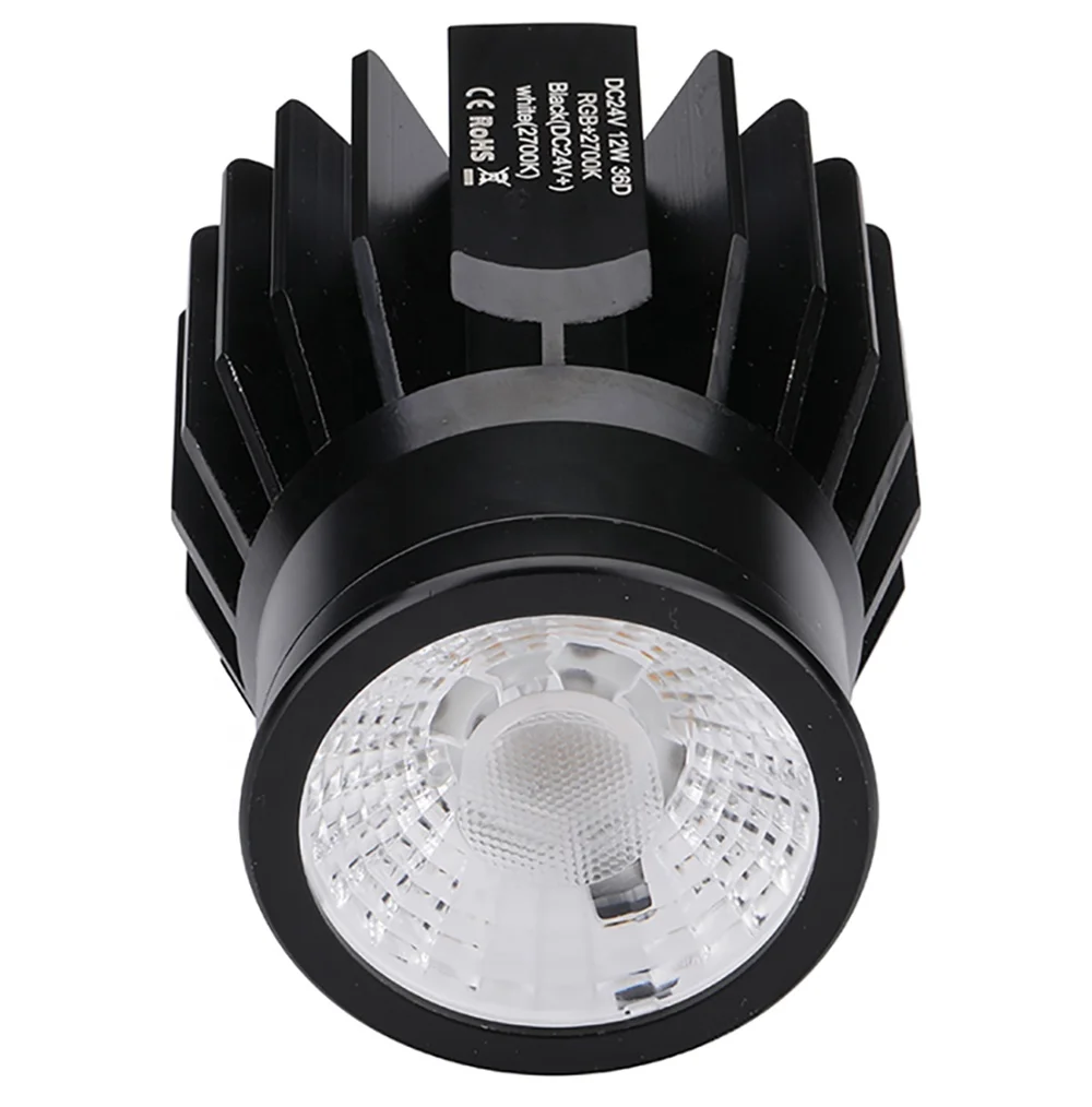Narrow Beam 15D 15° 12W DMX RGBW Color Changing MR16 LED Module Spotlight suitable for KNX LOXONE smart lighting system