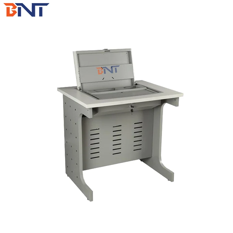 19-22 inch office desk pop up flip computer monitor safety desk
