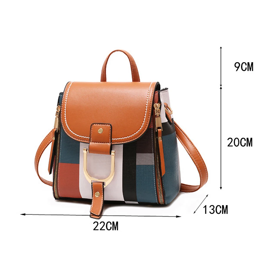 
Custom Logo Ladies Pretty Luxury Bagpack Bag Designer Leather Small Women Backpack 