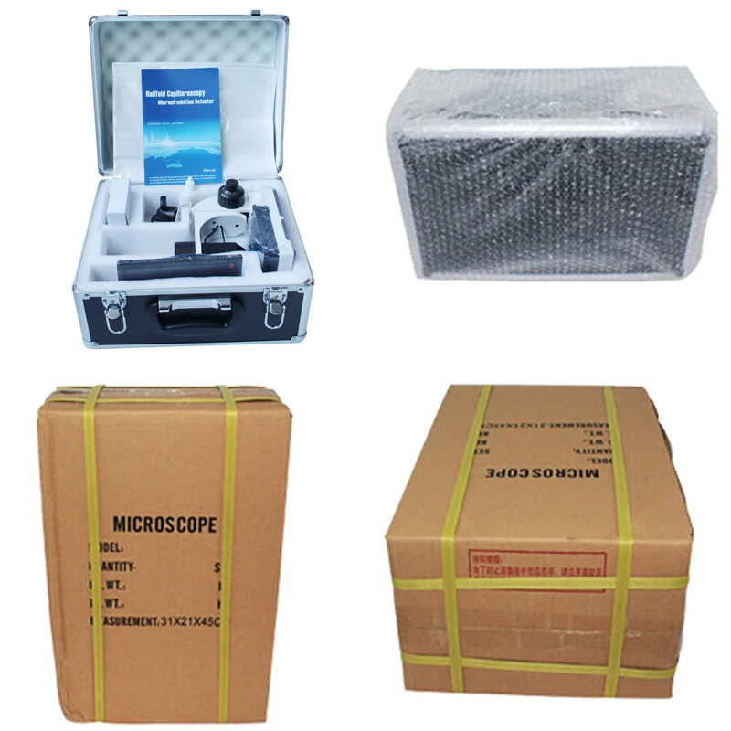 Portable microcirculation nailfold video capillaroscopy microscope