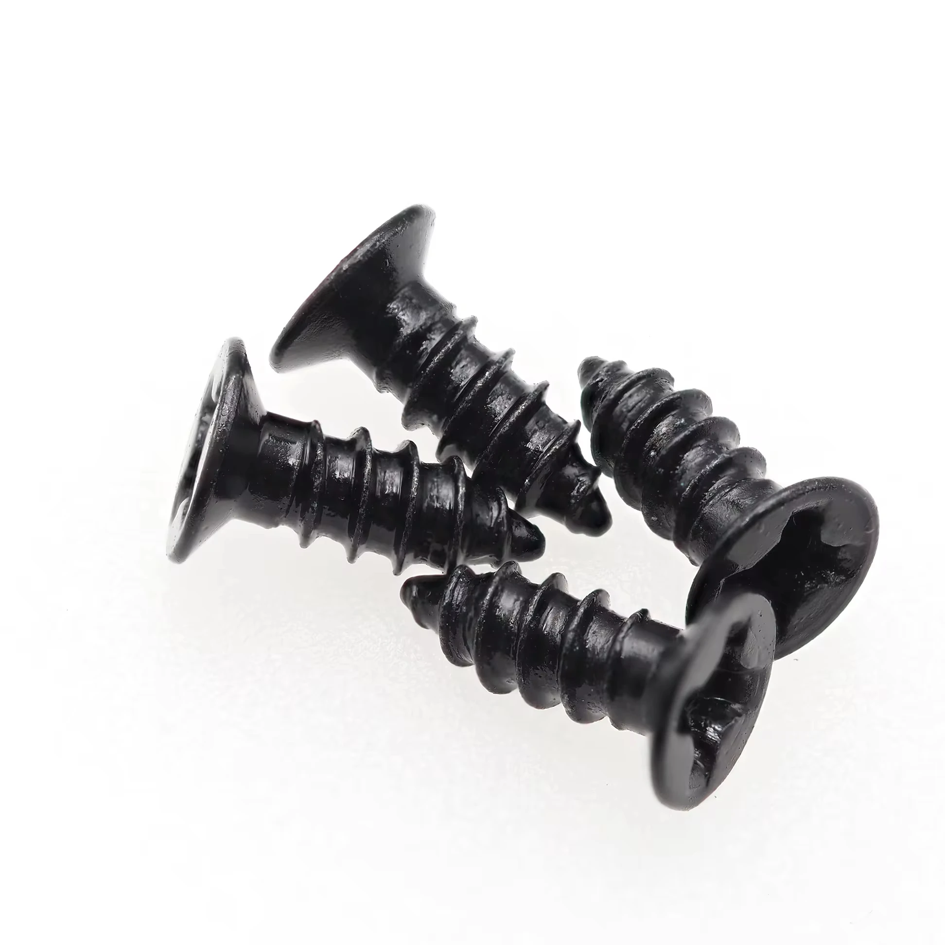 Black Cross Self-tapping Screws Wholesale Countersunk Head Self-tapping Flat Head Self-tapping Small Screws M2/M3 /M4/M5 Steel
