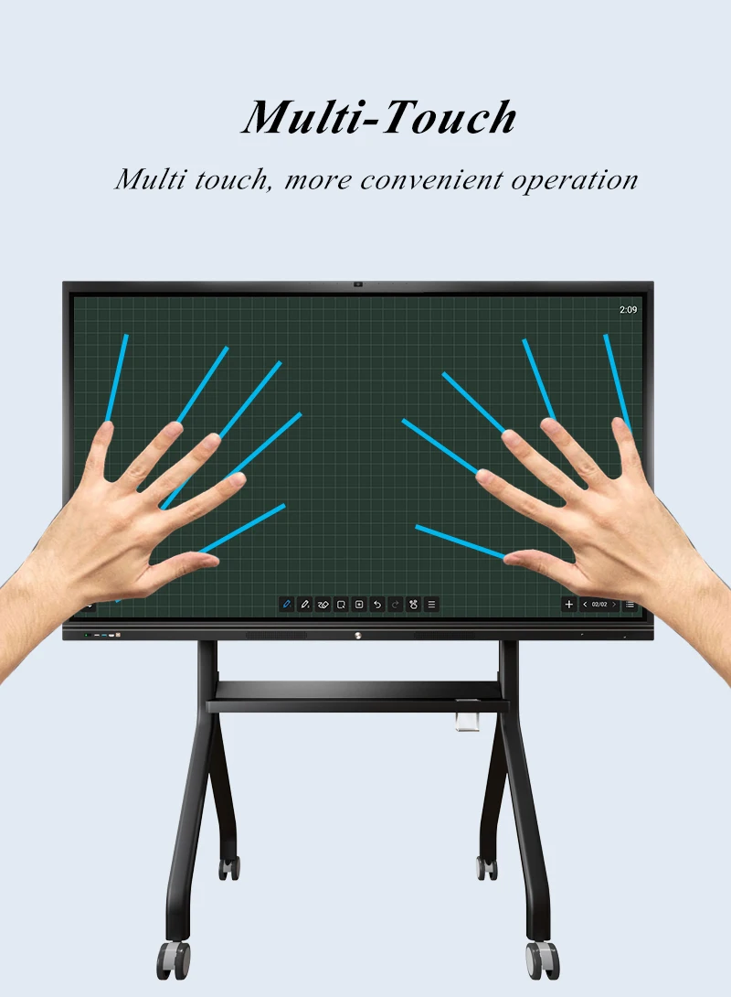 High quality 4K interactive whiteboard smart board interactive flat panel display