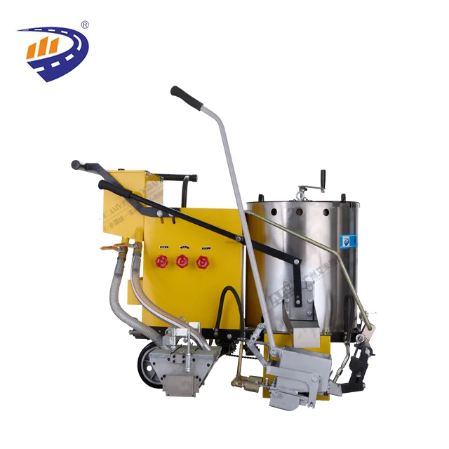 Малая машина для маркировки дорог из термопластика с ручным нажимом