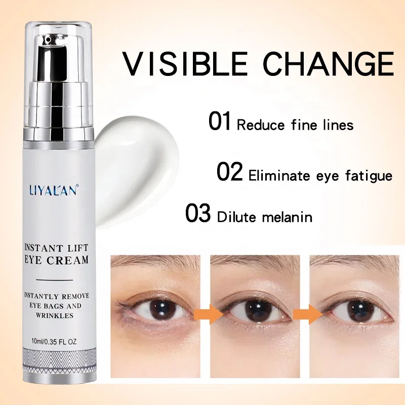 Private Label Vegan Anti Wrinkle Instant Under Dark Circle Eye Bag Removal Eye Cream