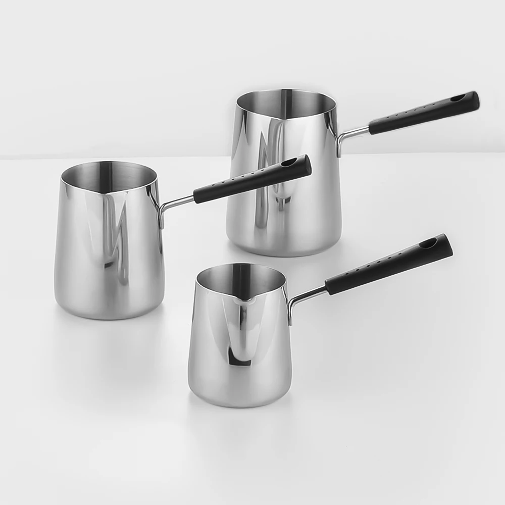 Customized 350ml 600ml 900ml Stainless Steel Coffee Milk Pitcher Cup Milk Jug Latte Art Coffee Pitcher