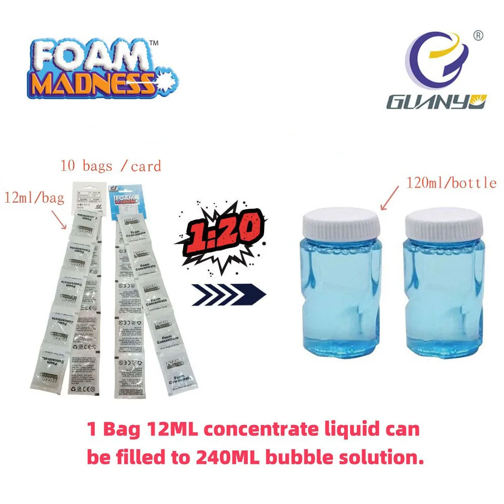 Wholesale Creative High Concentrate Liquid Bubble Solution For All Bubble Water Foam Guns Outdoor Plastic Toy For Boys And Girls