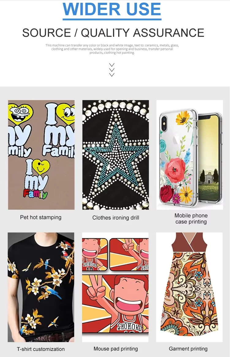 Erasmart MIni Iron Household Digital Heat Transfer Sublimation Transfer Printing Machine On Clothes