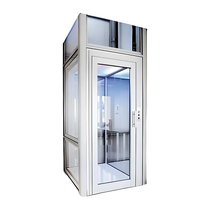 Low Price Machine Room less indoor low noise lifting cheap villa building elevator house lift Traction villa elevator