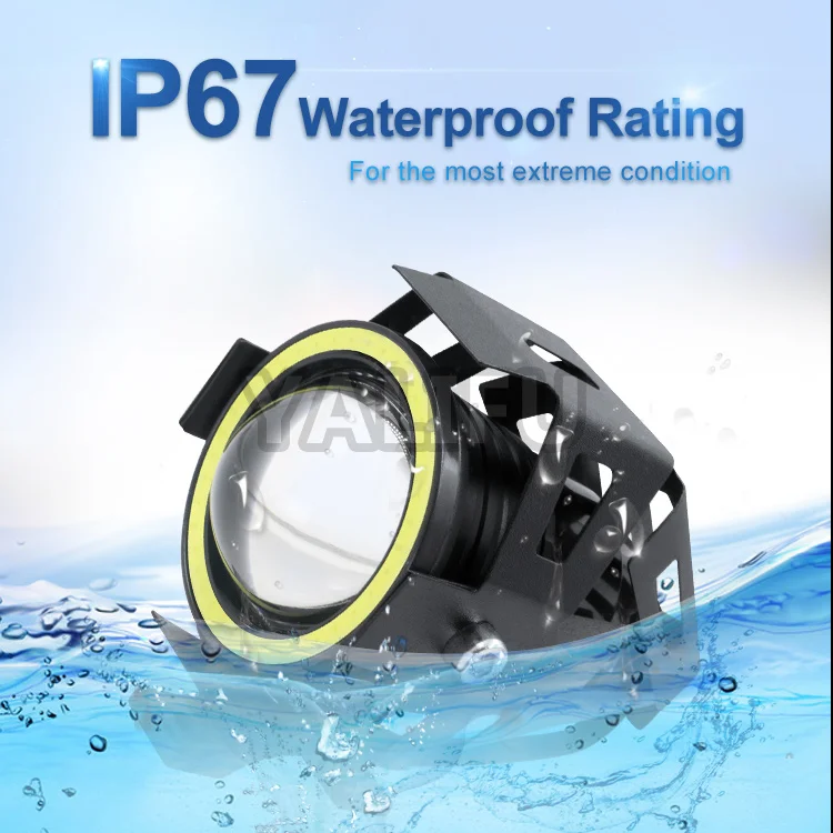 2020 Waterproof Motorcycle Headlight hight Power 10W U7 6000k LED fog light for motorcycle lighting system