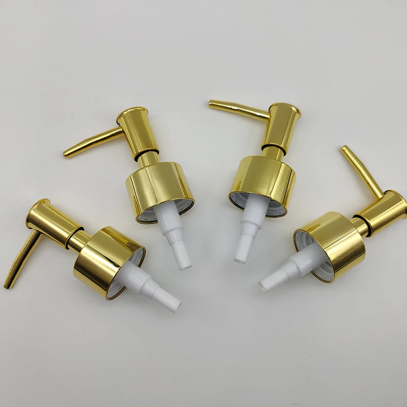 Bathroom Gold Lotion Pump Plastic Hand Soap Pumps Dispenser Replacement