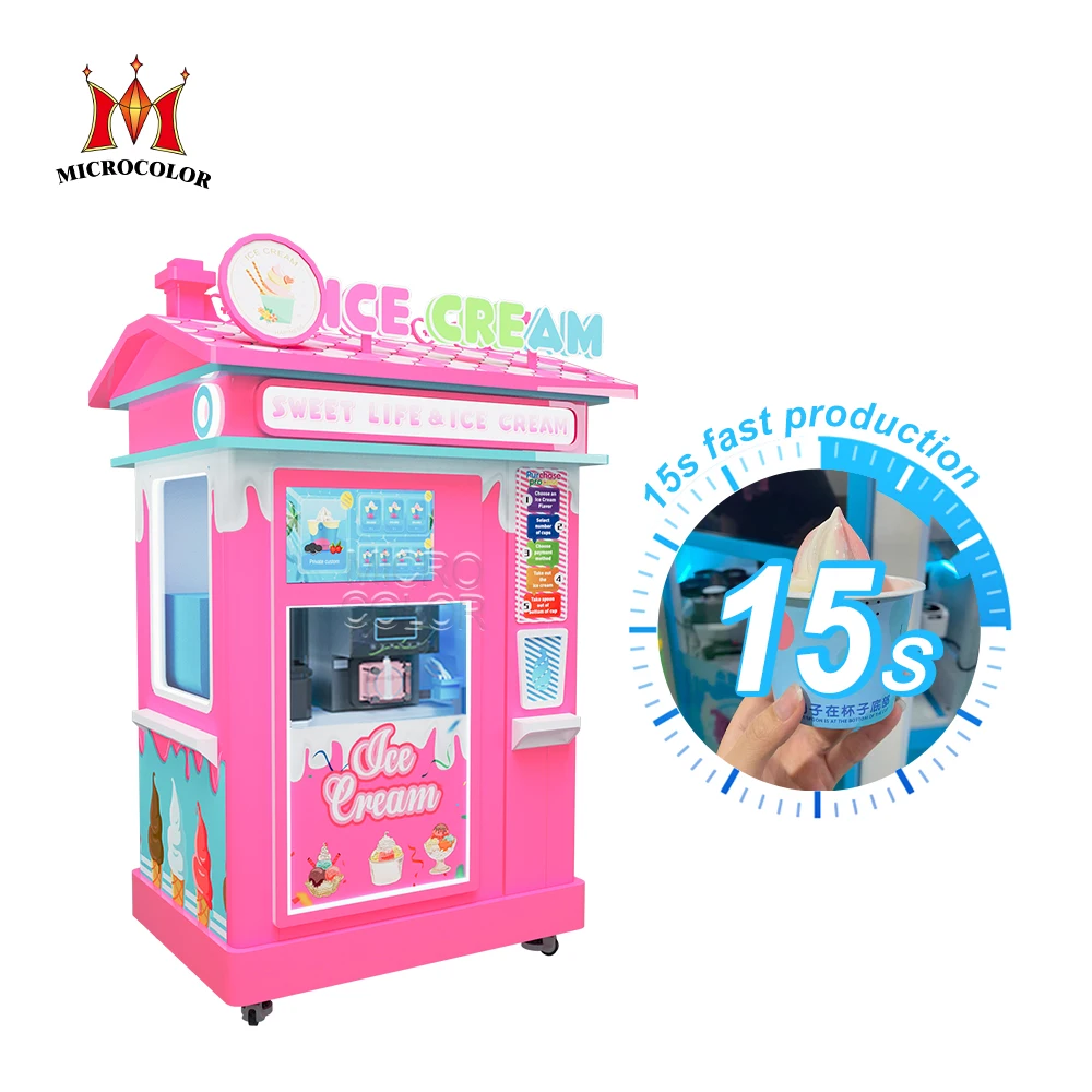 Wholesale Selling Cheap Price Vending Machine Ice Cream Mini Booth Room Ice Cream Vending Machine For Sale