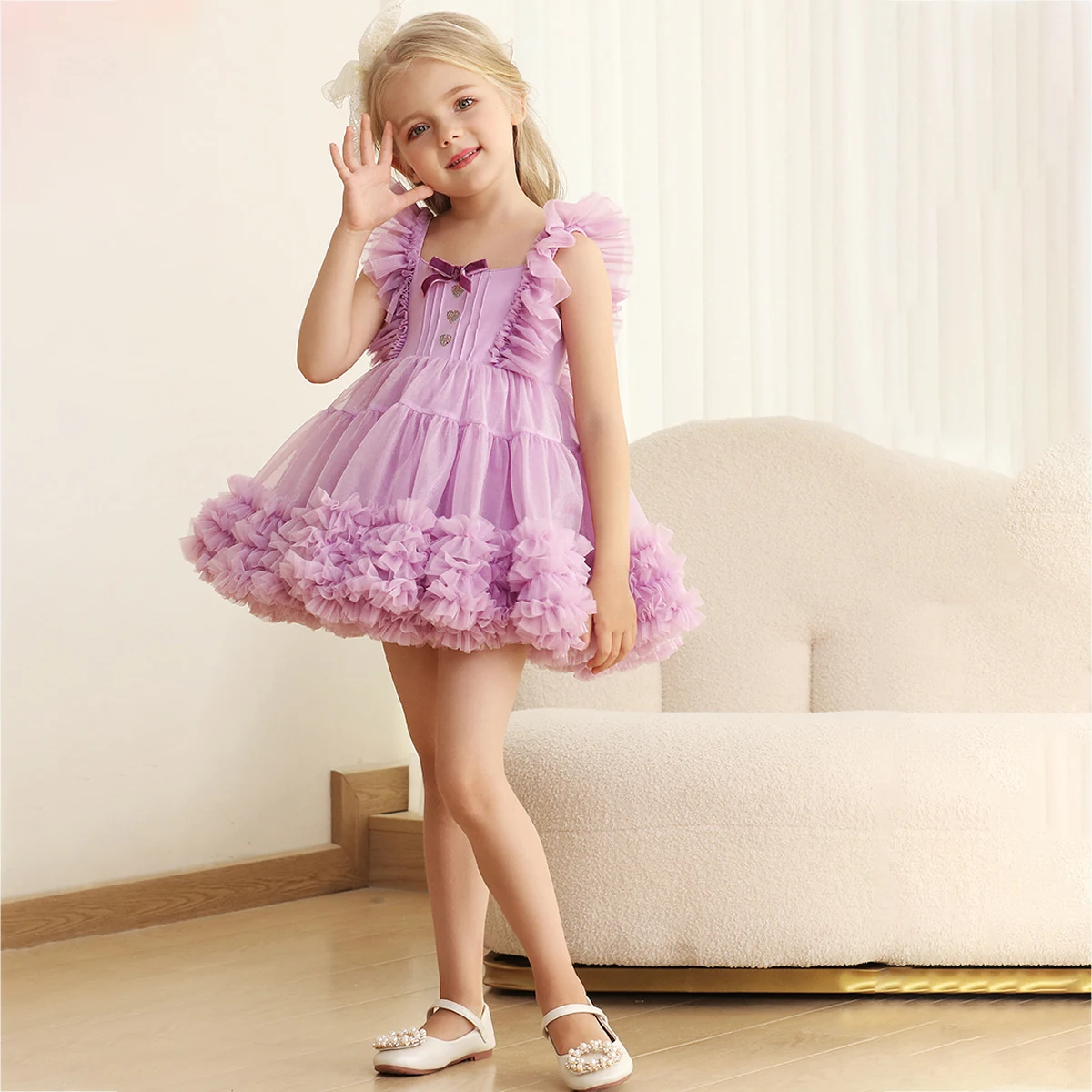 3-10years kids children dance tutu girl dress Summer Tutu Wedding Birthday Party Kids Dresses For Girls