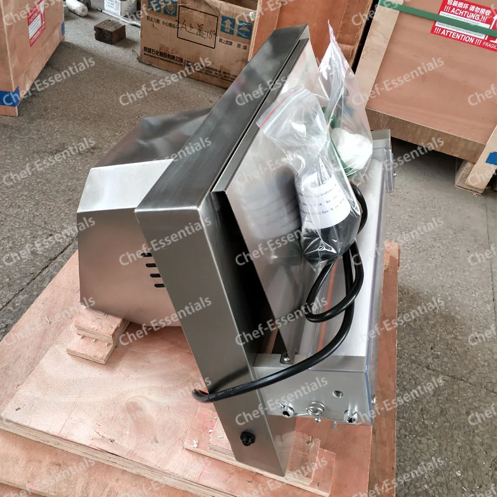 chef prosentials mini dough sheeter stainless steel pizza/bread/fondantelectrical dough roller machine for pizza store business