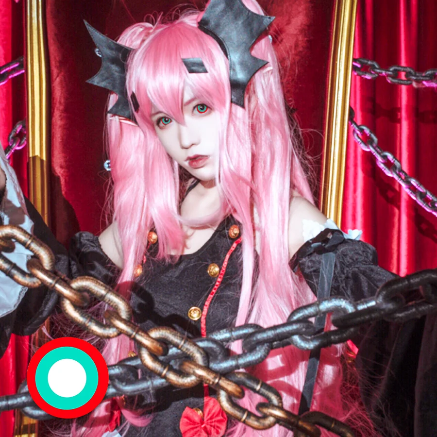 Halloween Yearly Circle Lenses Crazy Lenses Red Star Eye Soft the sun Contact Lenses